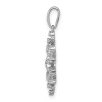 Load image into Gallery viewer, 14k White Gold 1/6ct. Diamond Snowflake Pendant

