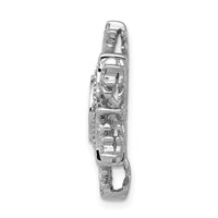Load image into Gallery viewer, 14k White Gold 3/8ct. Vibrant Moving Diamond Snowflake Chain Slide
