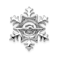 Load image into Gallery viewer, 14k White Gold 3/8ct. Vibrant Moving Diamond Snowflake Chain Slide
