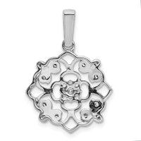 Load image into Gallery viewer, 14k White Gold Fancy 1/15ct. Diamond Vintage Pendant
