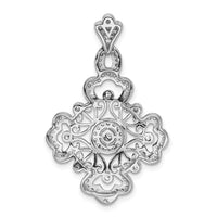 Load image into Gallery viewer, 14k White Gold 1/2ct. Diamond Filigree Pendant
