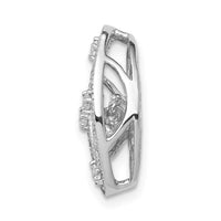 Load image into Gallery viewer, 14k White Gold Vibrant Diamond Oval Slide Pendant
