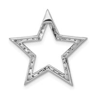 Load image into Gallery viewer, 14k White Gold Large Diamond Star Chain Slide
