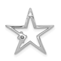Load image into Gallery viewer, 14k White Gold .01ct. Diamond Star Chain Slide
