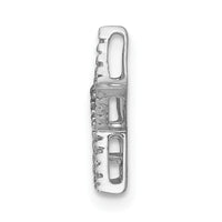 Load image into Gallery viewer, 14k White Gold Small Diamond Star Chain Slide Pendant
