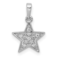 Load image into Gallery viewer, 14k White Gold 1/10ct. Diamond Star Pendant

