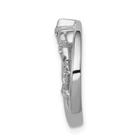 Load image into Gallery viewer, 14k White Gold Diamond Stars Chain Slide
