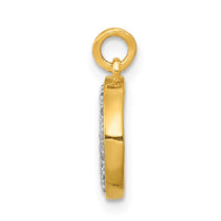 Load image into Gallery viewer, 14k Diamond Moon Charm
