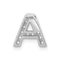 Load image into Gallery viewer, 14K White Gold Diamond Letter A Initial Charm
