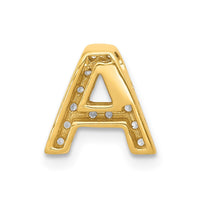 Load image into Gallery viewer, 14K  Diamond Letter A Initial Charm
