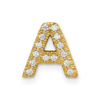 Load image into Gallery viewer, 14K  Diamond Letter A Initial Charm
