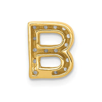 Load image into Gallery viewer, 14K  Diamond Letter B Initial Charm
