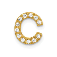Load image into Gallery viewer, 14K  Diamond Letter C Initial Charm
