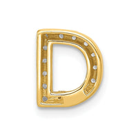 Load image into Gallery viewer, 14K  Diamond Letter D Initial Charm
