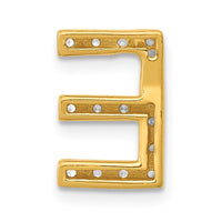 Load image into Gallery viewer, 14K  Diamond Letter E Initial Charm
