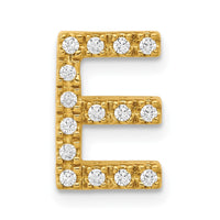 Load image into Gallery viewer, 14K  Diamond Letter E Initial Charm
