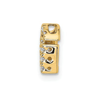 Load image into Gallery viewer, 14K  Diamond Letter G Initial Charm
