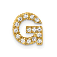 Load image into Gallery viewer, 14K  Diamond Letter G Initial Charm
