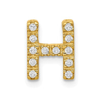 Load image into Gallery viewer, 14K  Diamond Letter H Initial Charm
