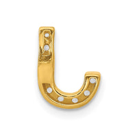 Load image into Gallery viewer, 14K  Diamond Letter J Initial Charm
