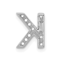 Load image into Gallery viewer, 14K  White Gold Diamond Letter K  Initial Charm
