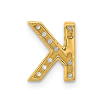 Load image into Gallery viewer, 14K  Diamond Letter K  Initial Charm
