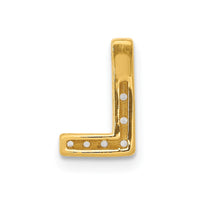 Load image into Gallery viewer, 14K  Diamond Letter L Initial Charm
