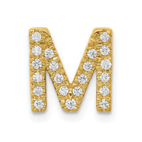 Load image into Gallery viewer, 14K  Diamond Letter M Initial Charm
