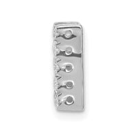 Load image into Gallery viewer, 14K  White Gold Diamond Letter N Initial Charm
