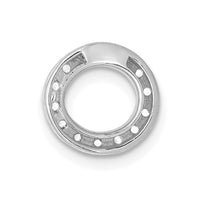 Load image into Gallery viewer, 14K  White Gold Diamond Letter O Initial Charm
