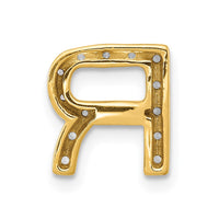Load image into Gallery viewer, 14K  Diamond Letter R Initial Charm

