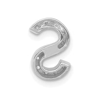 Load image into Gallery viewer, 14K  White Gold Diamond Letter S Initial Charm
