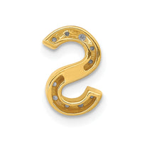 Load image into Gallery viewer, 14K  Diamond Letter S Initial Charm
