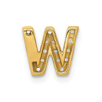 Load image into Gallery viewer, 14K  Diamond Letter W Initial Charm
