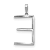 Load image into Gallery viewer, 14K White Gold Diamond Letter E Initial Pendant
