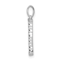 Load image into Gallery viewer, 14K White Gold Diamond Letter I Initial Pendant
