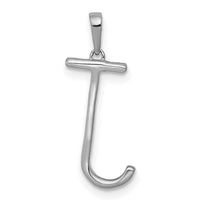 Load image into Gallery viewer, 14K White Gold Diamond Letter J Initial Pendant
