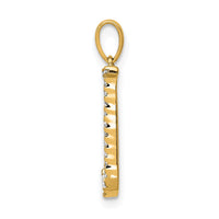 Load image into Gallery viewer, 14K Diamond Letter J Initial Pendant
