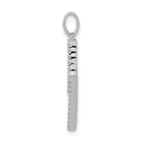 Load image into Gallery viewer, 14K White Gold Diamond Letter M Initial Pendant
