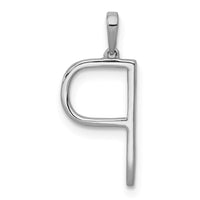 Load image into Gallery viewer, 14K White Gold Diamond Letter P Initial Pendant
