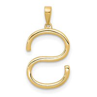 Load image into Gallery viewer, 14K Diamond Letter S Initial Pendant
