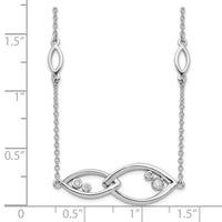 Load image into Gallery viewer, 14k White Gold Fancy Dia. 18in Necklace
