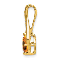 Load image into Gallery viewer, 14k Citrine and Diamond Pendant
