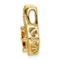 Load image into Gallery viewer, 14k Citrine and Diamond Pendant
