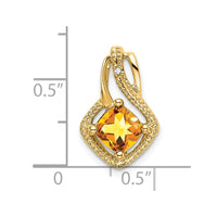 Load image into Gallery viewer, 14k Citrine and Diamond Pendant
