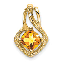 Load image into Gallery viewer, 14k Citrine and Diamond Pendant
