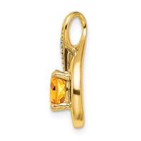 Load image into Gallery viewer, 14k Citrine and Diamond Pendant
