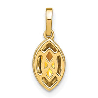 Load image into Gallery viewer, 14k Marquise Citrine and Diamond Pendant
