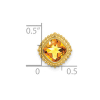 Load image into Gallery viewer, 14k Cushion Citrine Chain Slide
