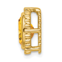 Load image into Gallery viewer, 14k Oval Citrine Chain Slide
